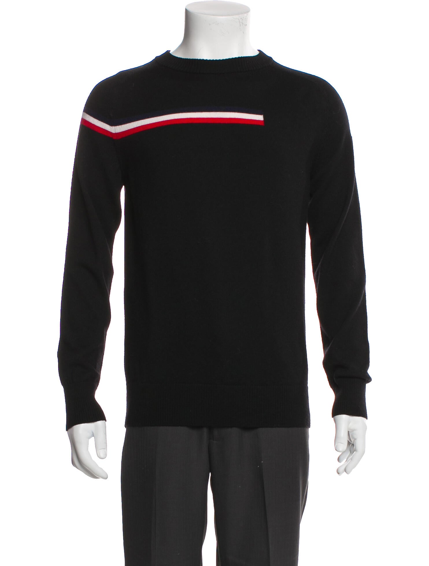 ROSSIGNOL Striped Crew Neck Pullover