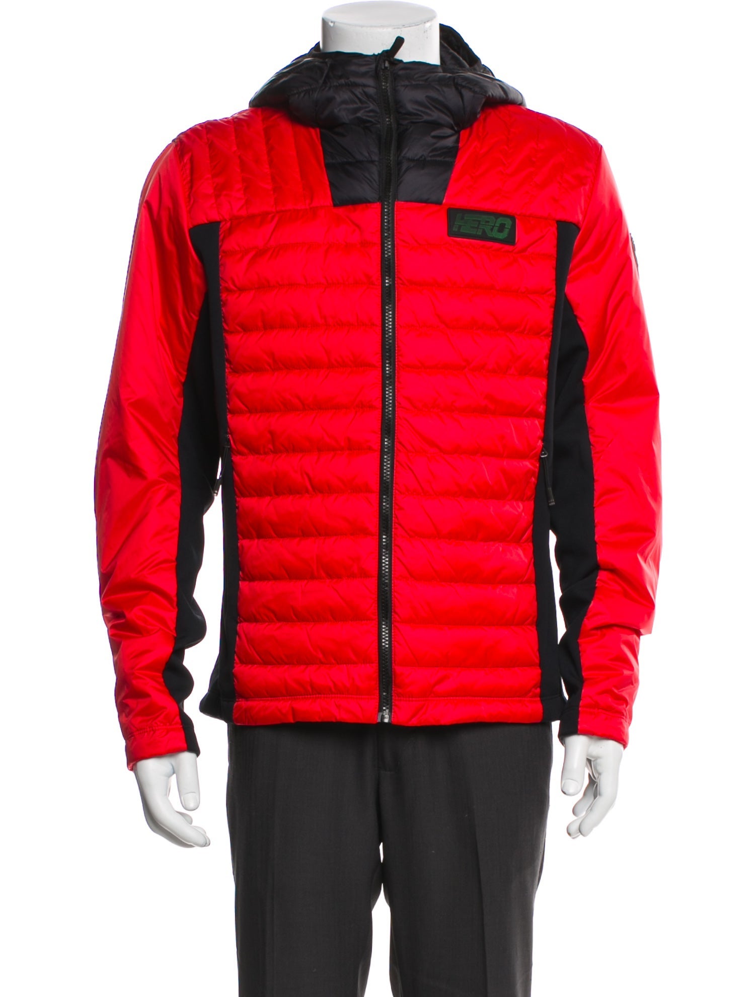 ROSSIGNOL Cabri Colorblock Pattern Puffer Coat