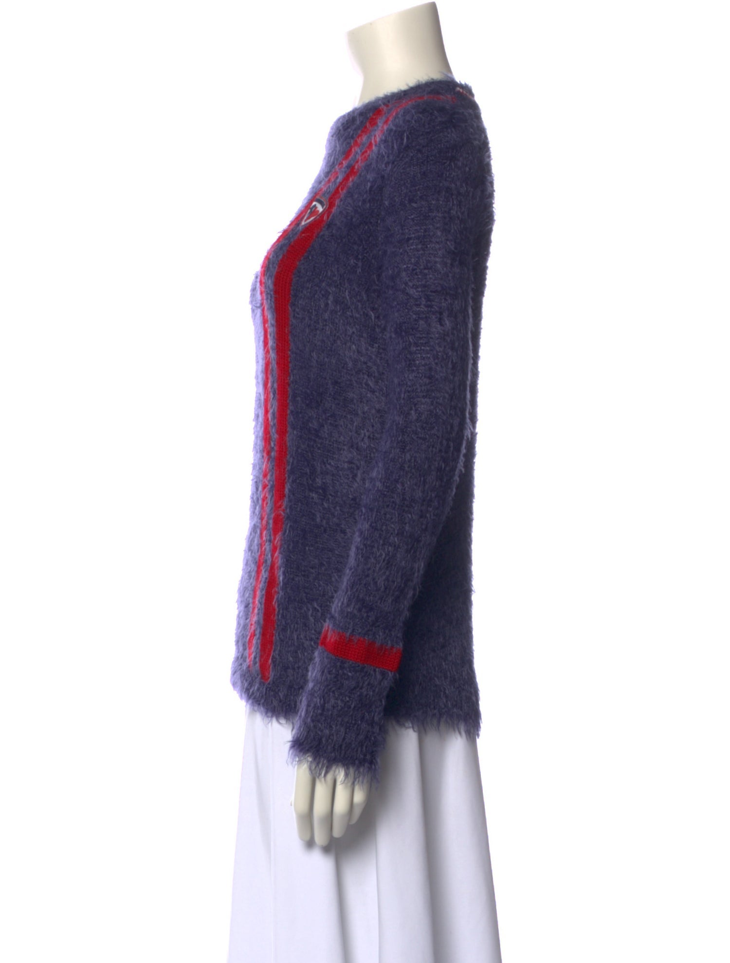 ROSSIGNOL Colorblock Pattern Crew Neck Sweater