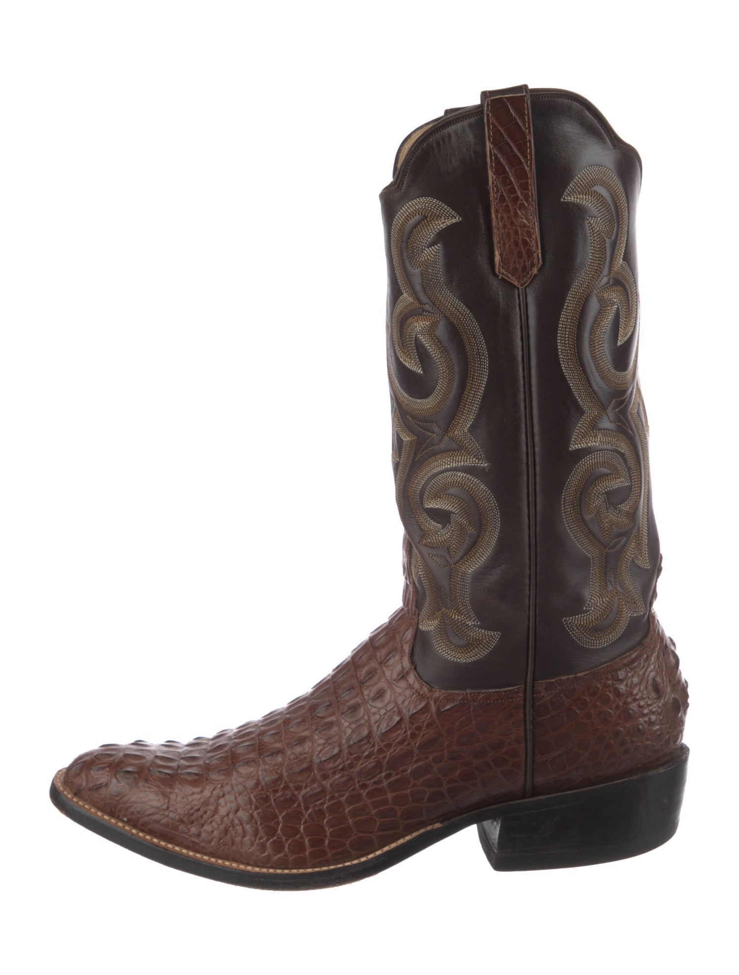 Rios of Mercedes Crocodile Patterned Western Boots