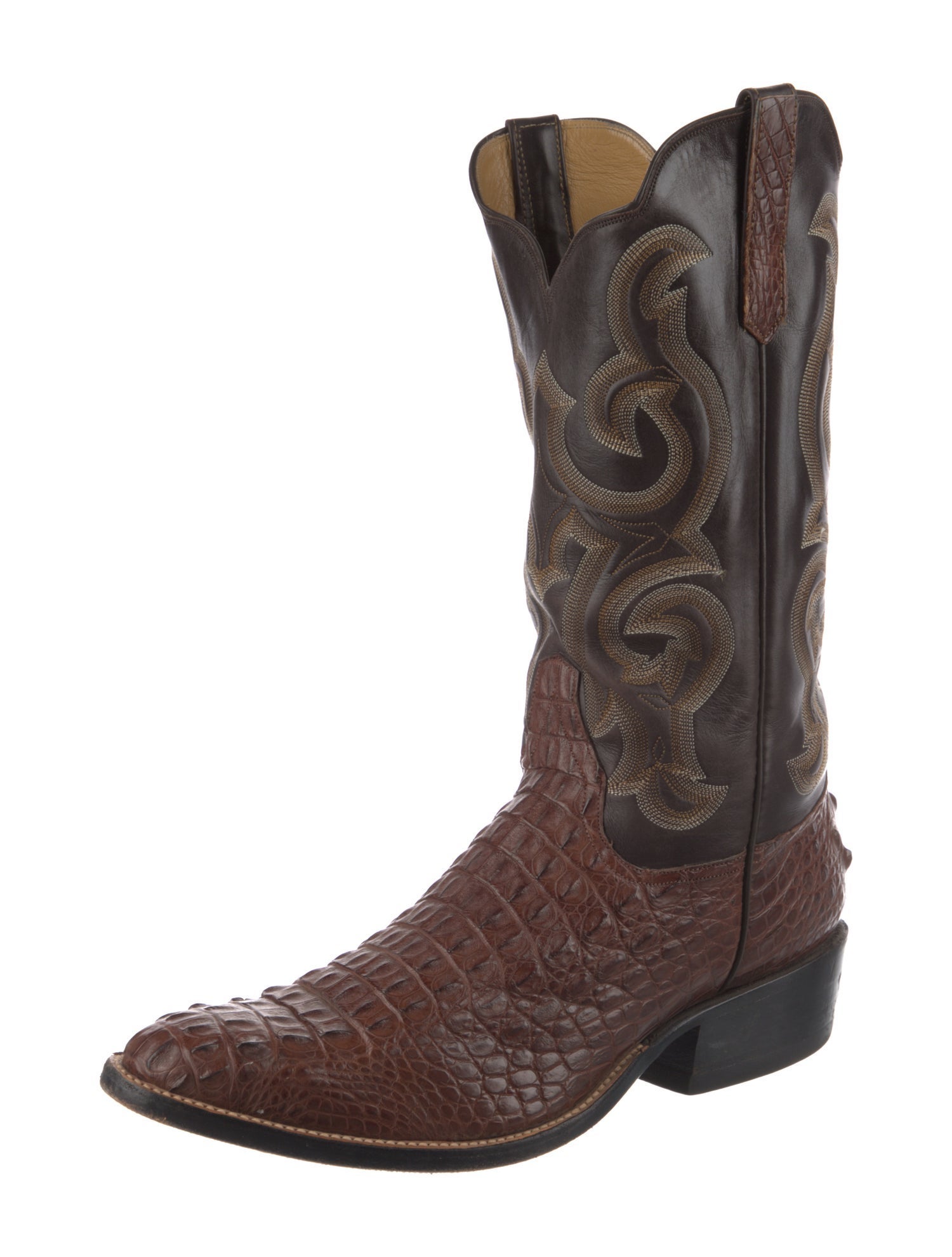 Rios of Mercedes Crocodile Patterned Western Boots