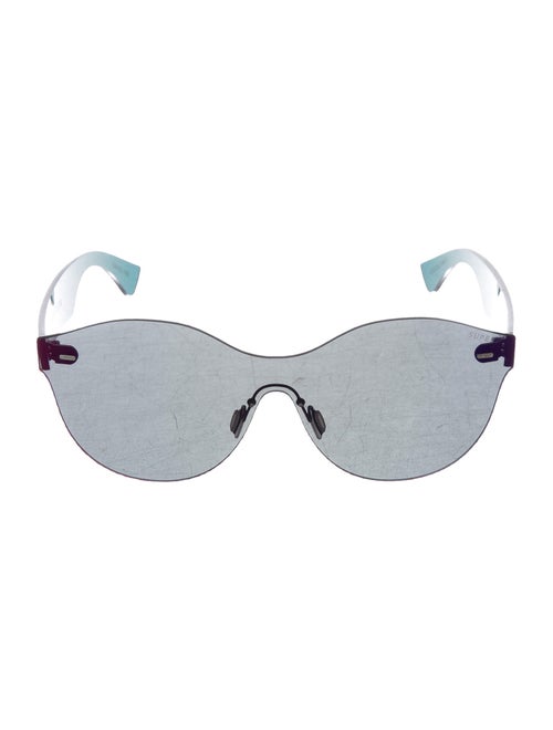 RetroSuperFuture Rimless Round Sunglasses Black