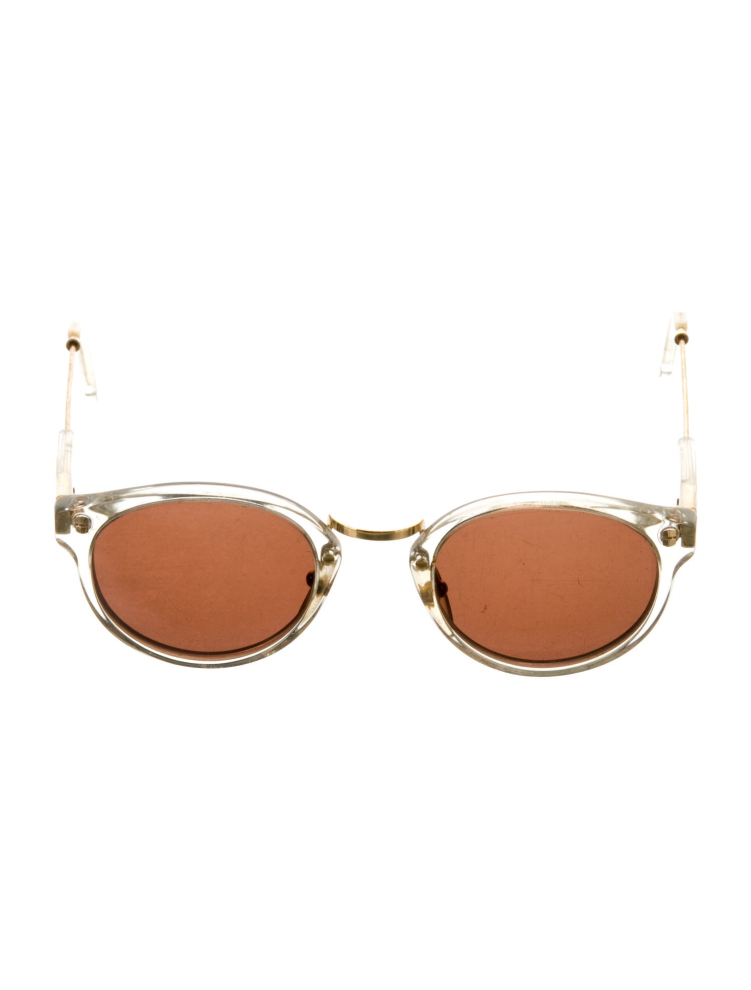 RetroSuperFuture Panama Crystal Round Sunglasses