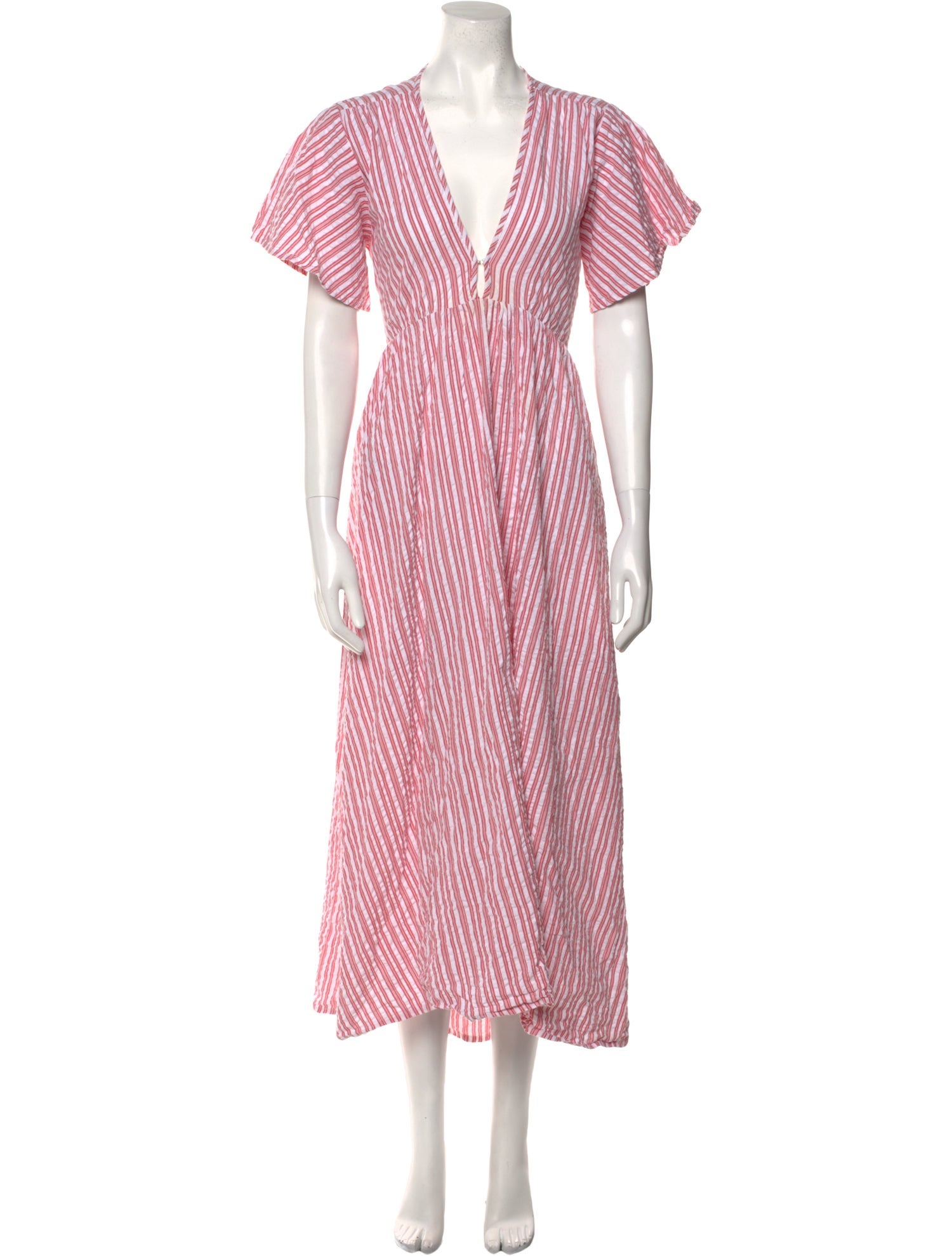 Rue Stiic Striped Midi Length Dress