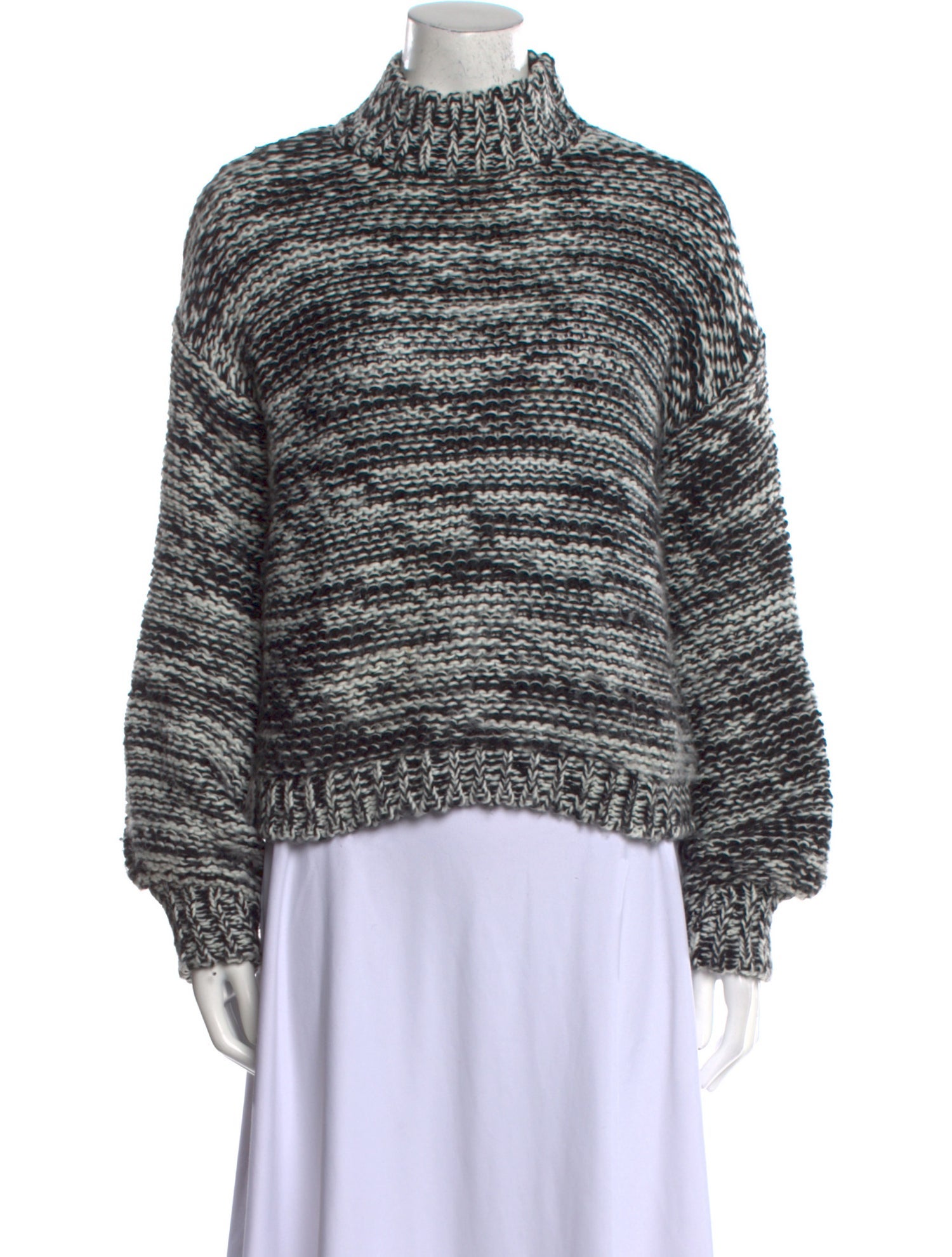 Rue Stiic Wool Tweed Pattern Sweater