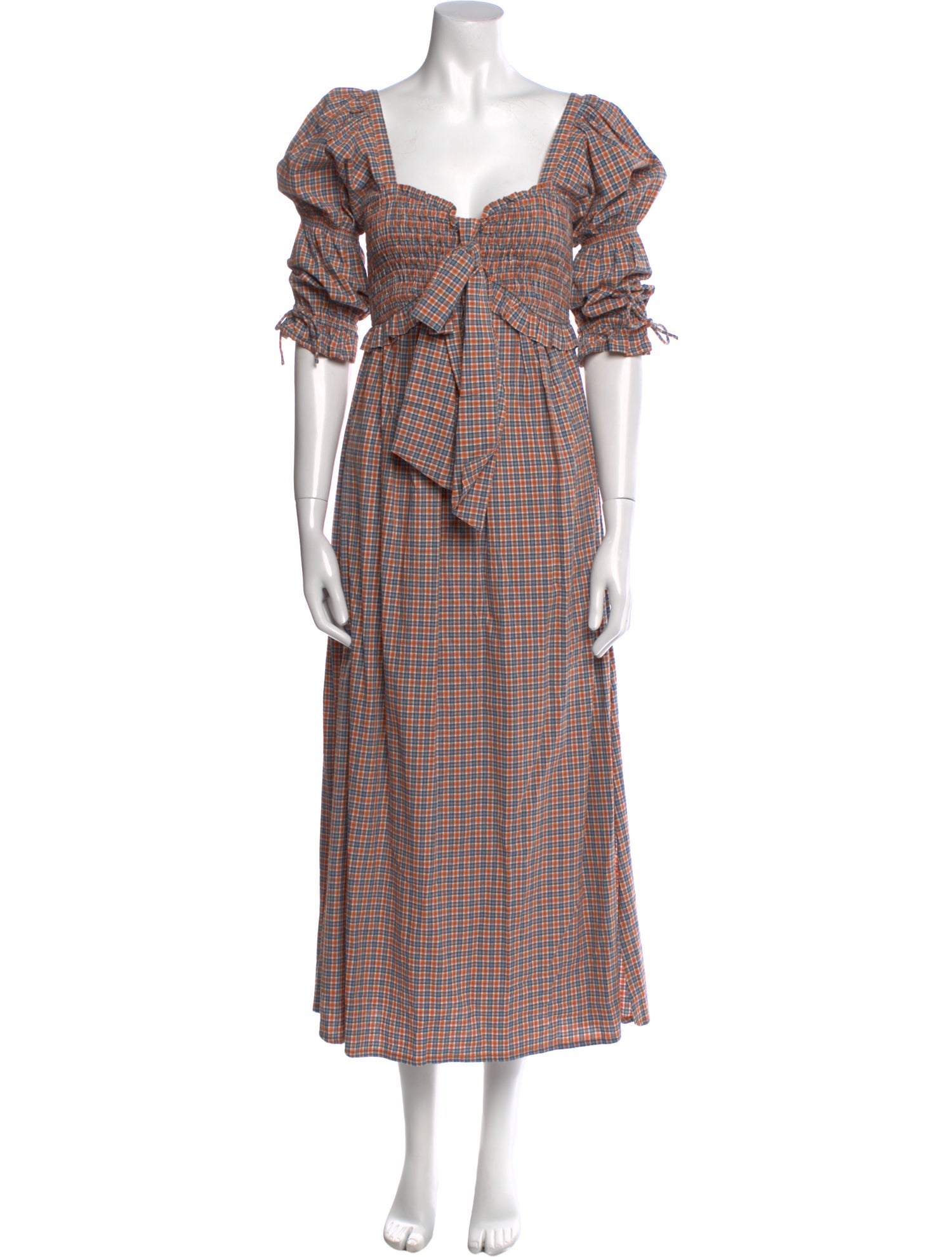 Rue Stiic Plaid Print Long Dress w/ Tags