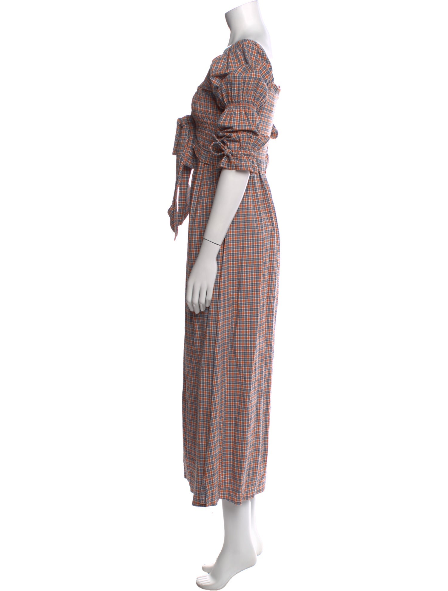 Rue Stiic Plaid Print Long Dress w/ Tags