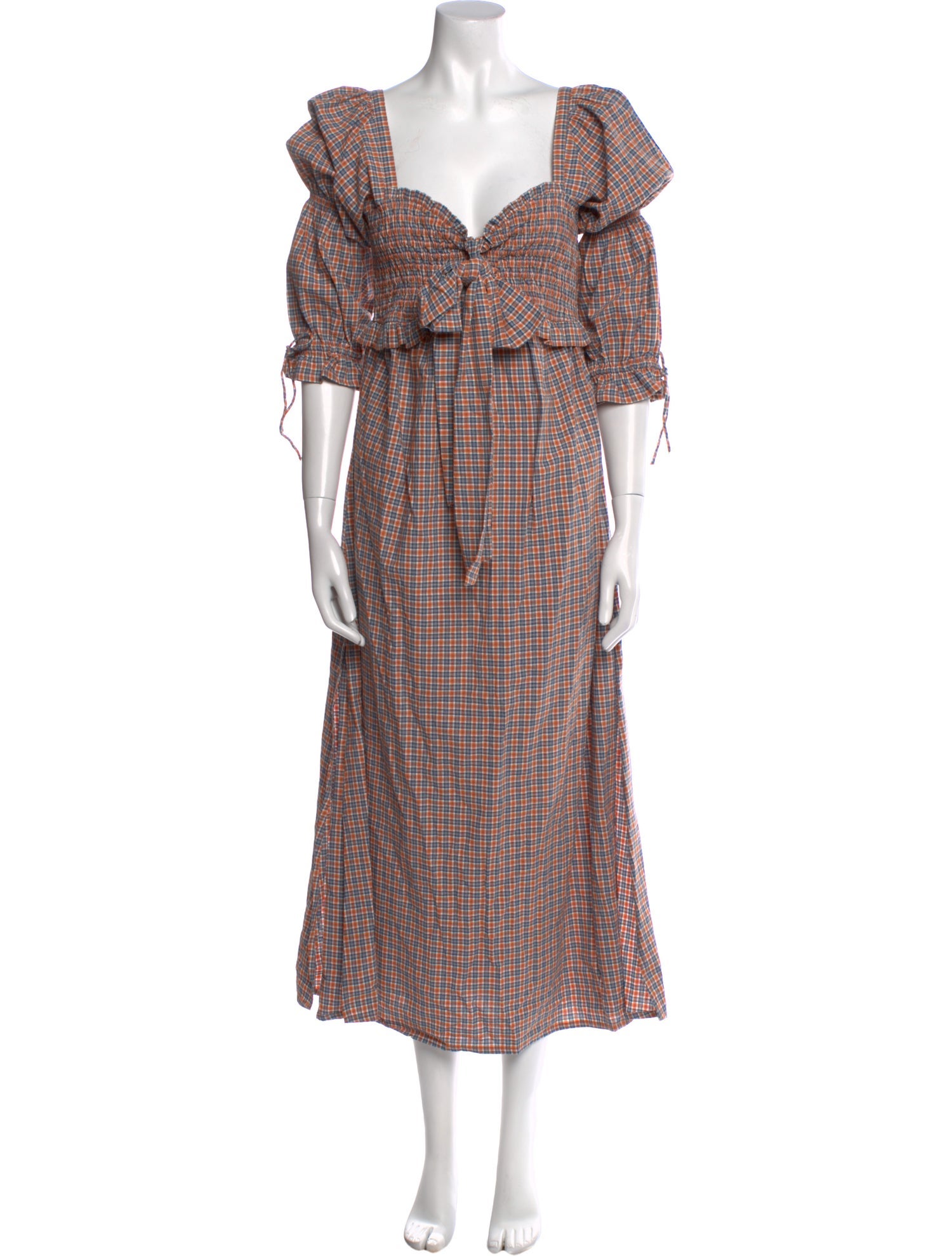 Rue Stiic Plaid Print Long Dress w/ Tags