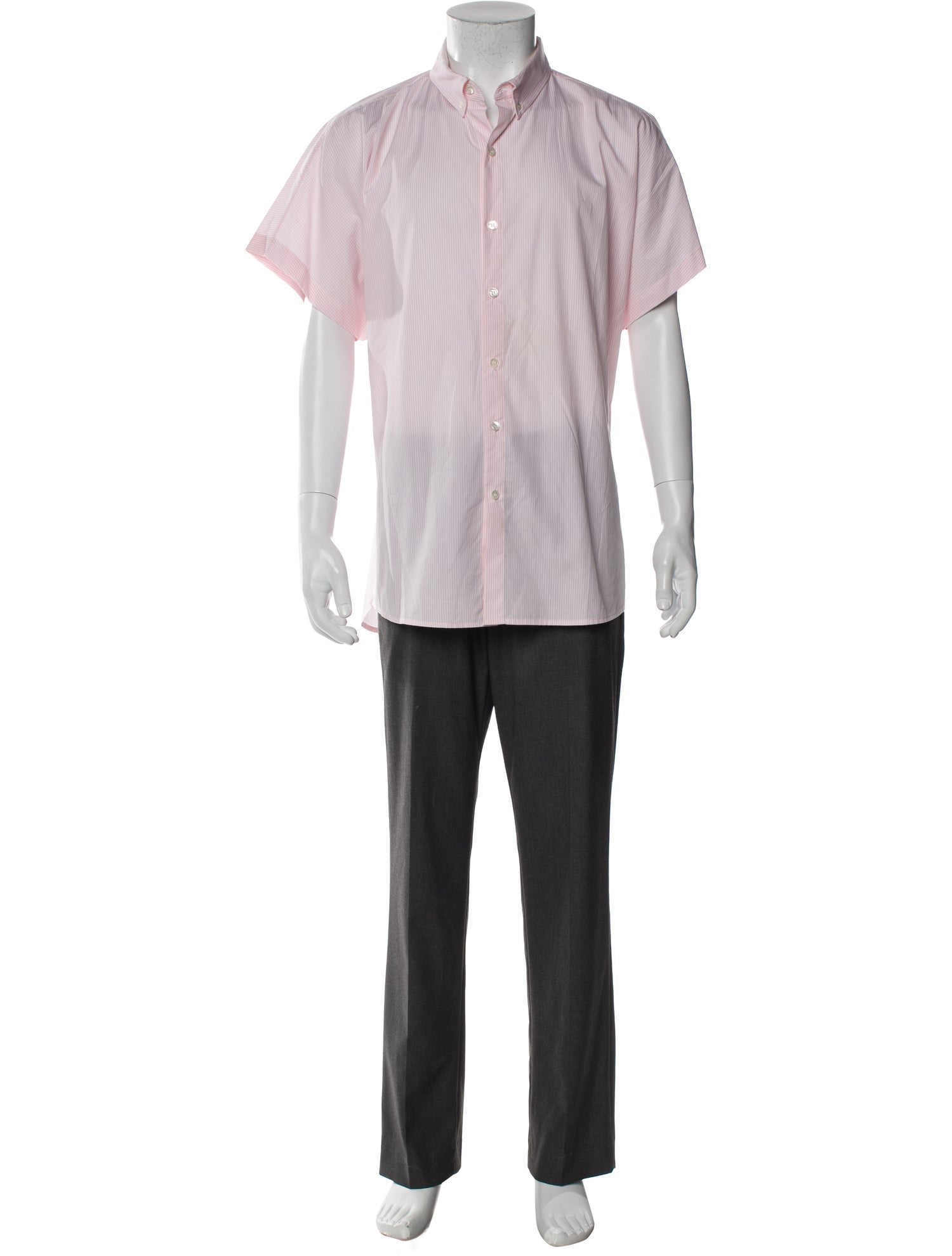 R. Swiader Striped Short Sleeve Shirt