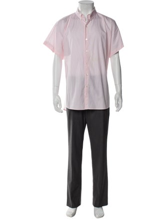 R. Swiader Striped Short Sleeve Shirt