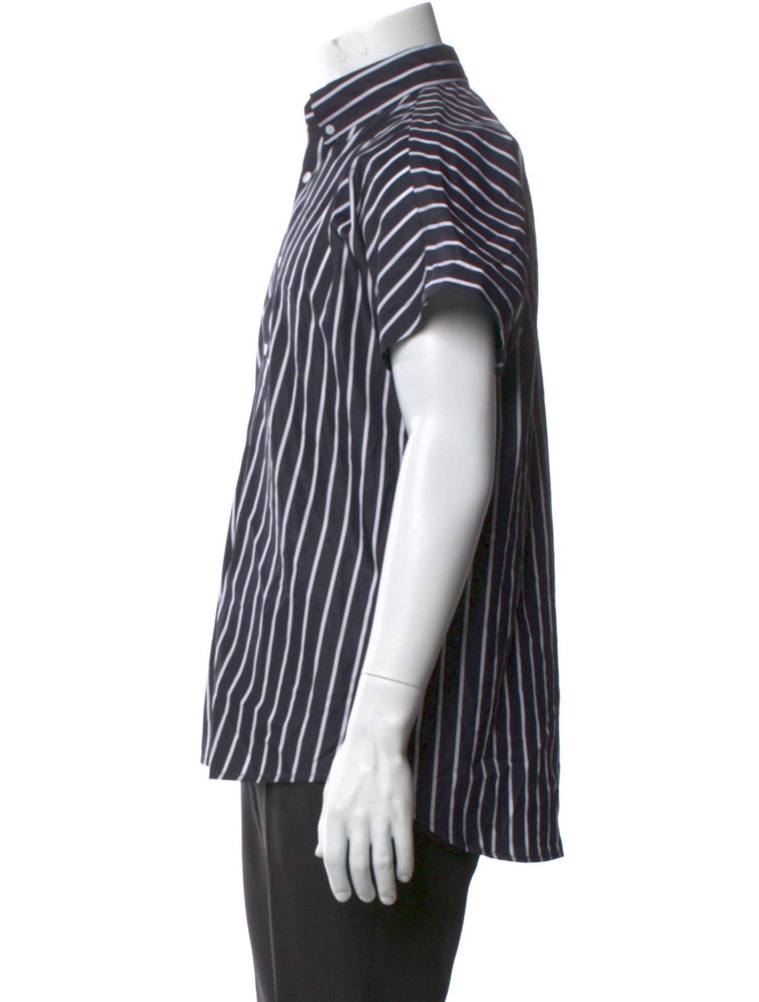 R. Swiader Striped Short Sleeve Shirt