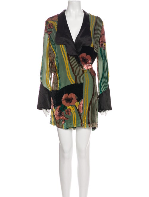 Rat & Boa Silk Mini Dress Green