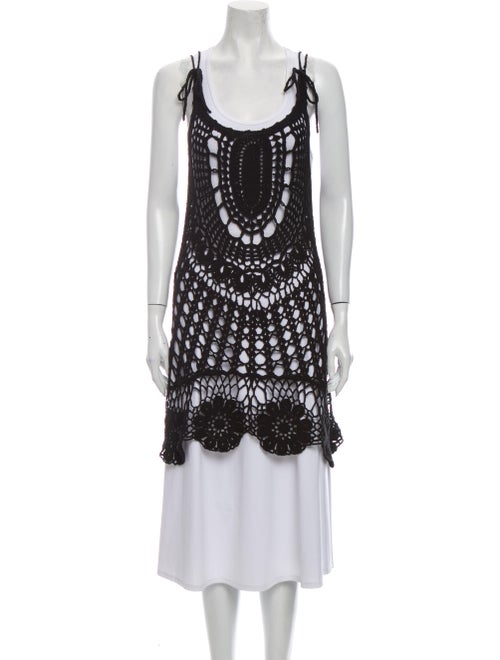 Rat & Boa Scoop Neck Mini Dress Black