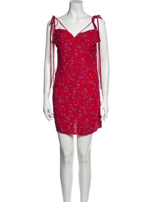 Rat & Boa Printed Mini Dress Red