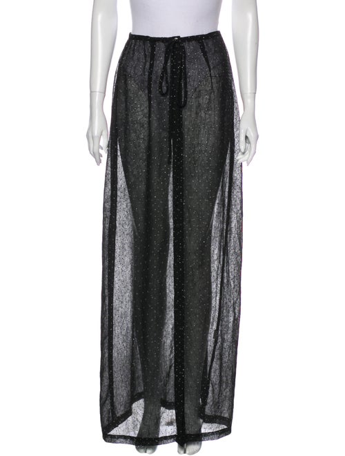 Rat & Boa Crystal Embellishments Long Skirt Black