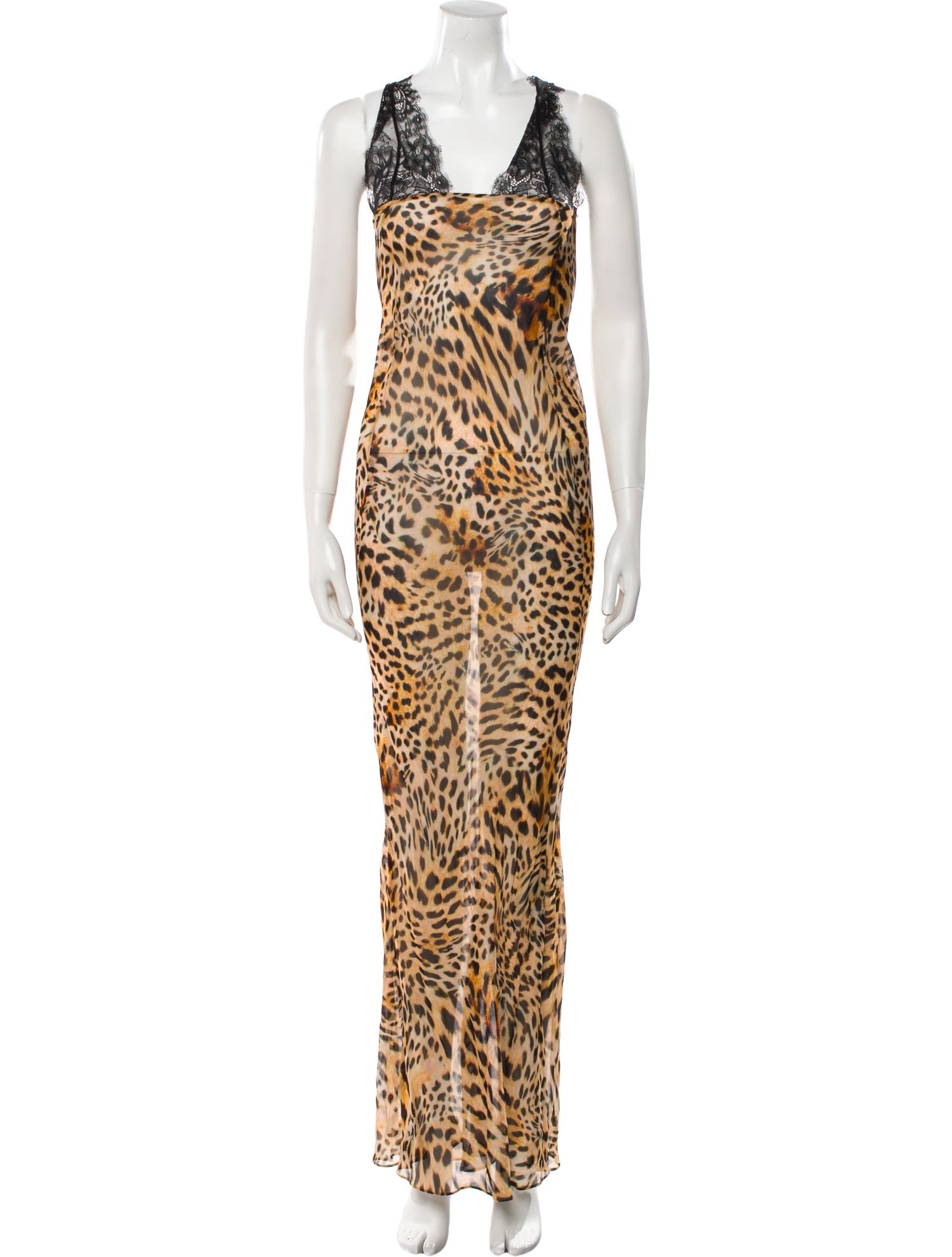 Rat & Boa Animal Print Long Dress