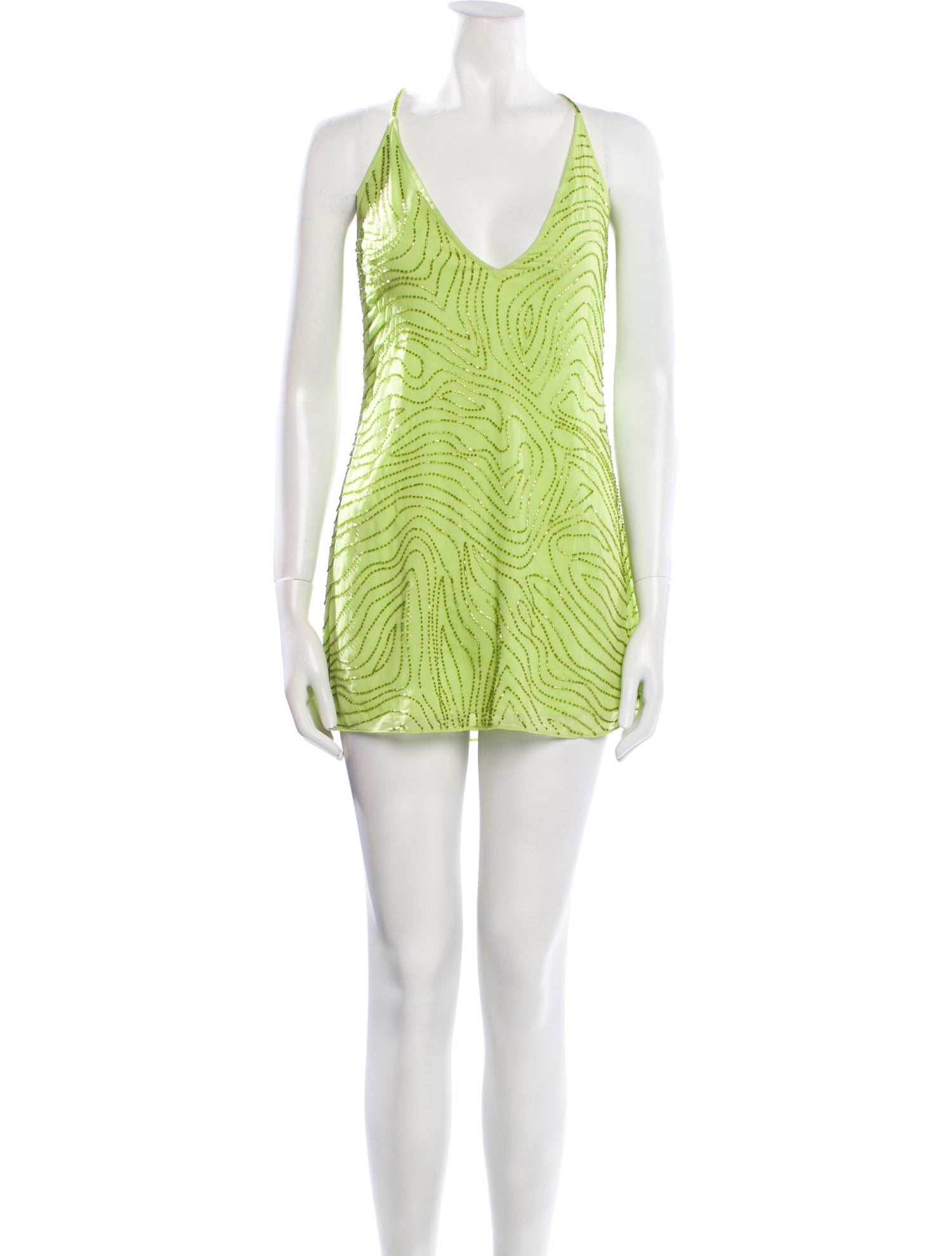 Rat & Boa V-Neck Mini Dress