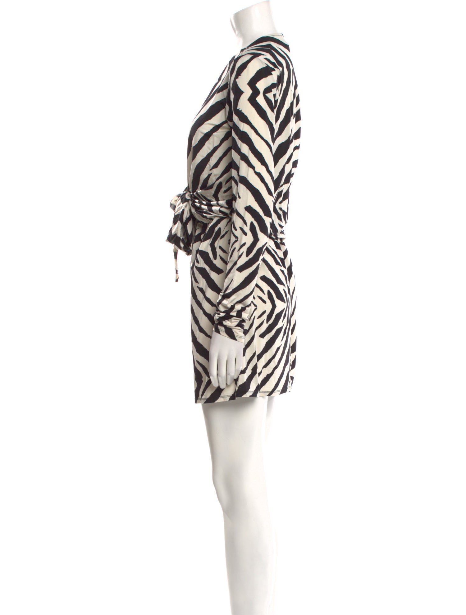 Rat & Boa Animal Print V-Neck Sweater