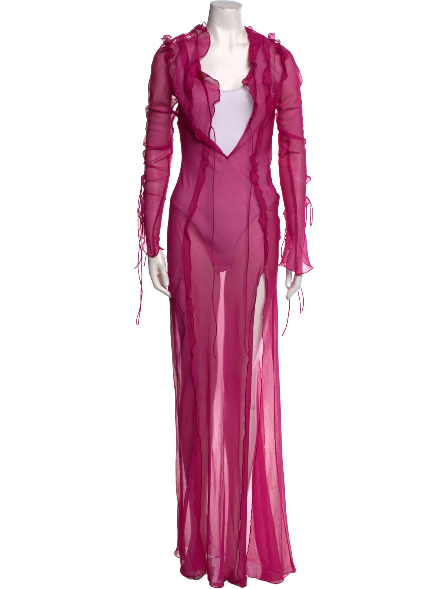 Rat & Boa V-Neck Long Dress
