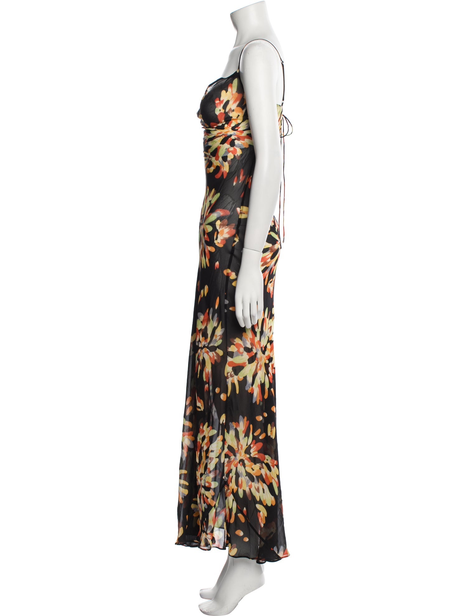 Rat & Boa Floral Print Long Dress