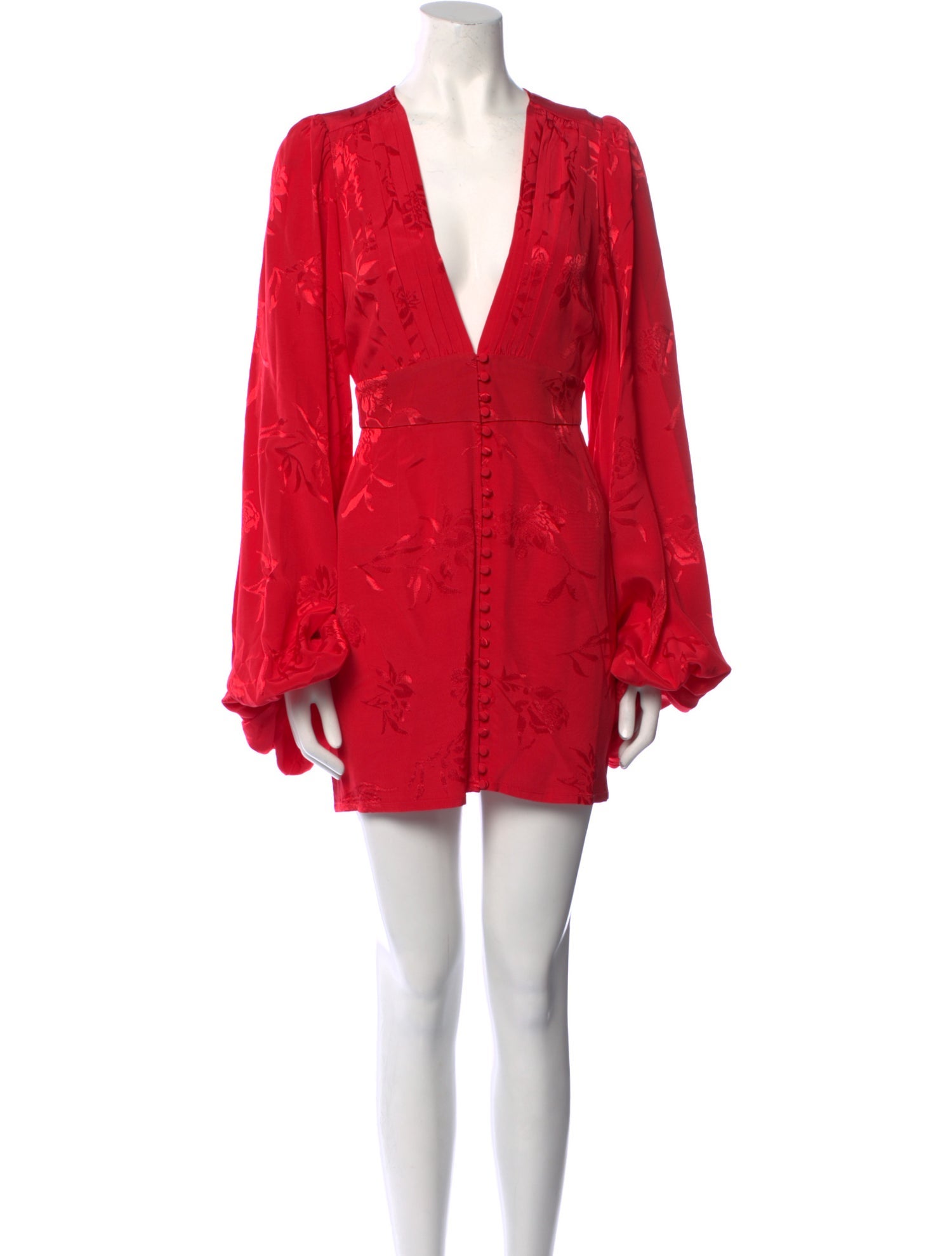 Rat & Boa V-Neck Mini Dress