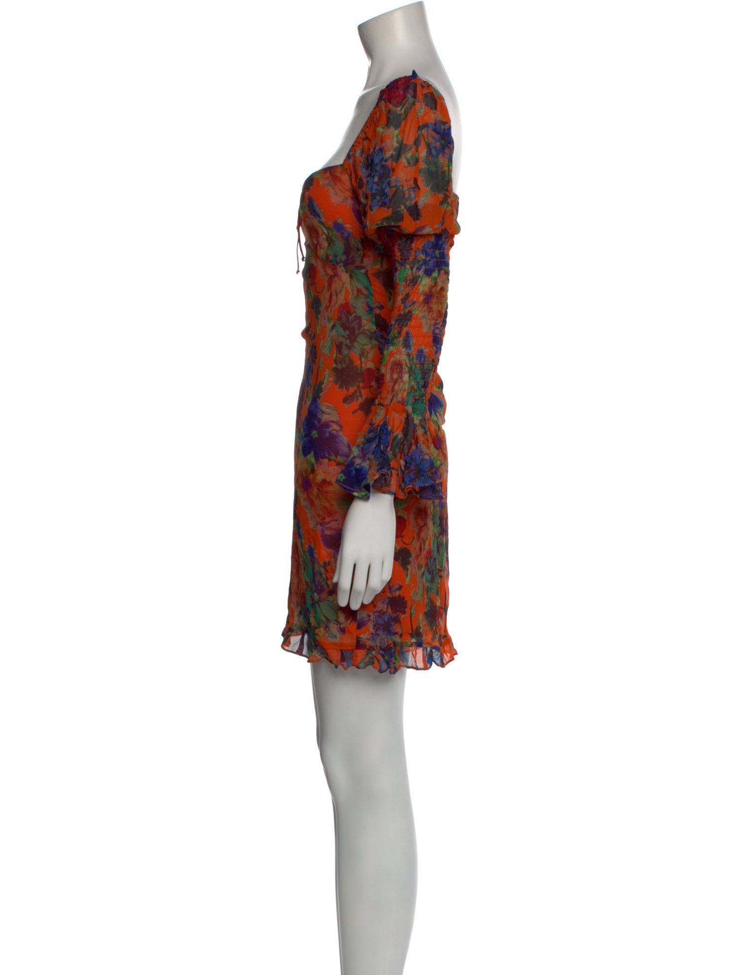 Rat & Boa Floral Print Mini Dress