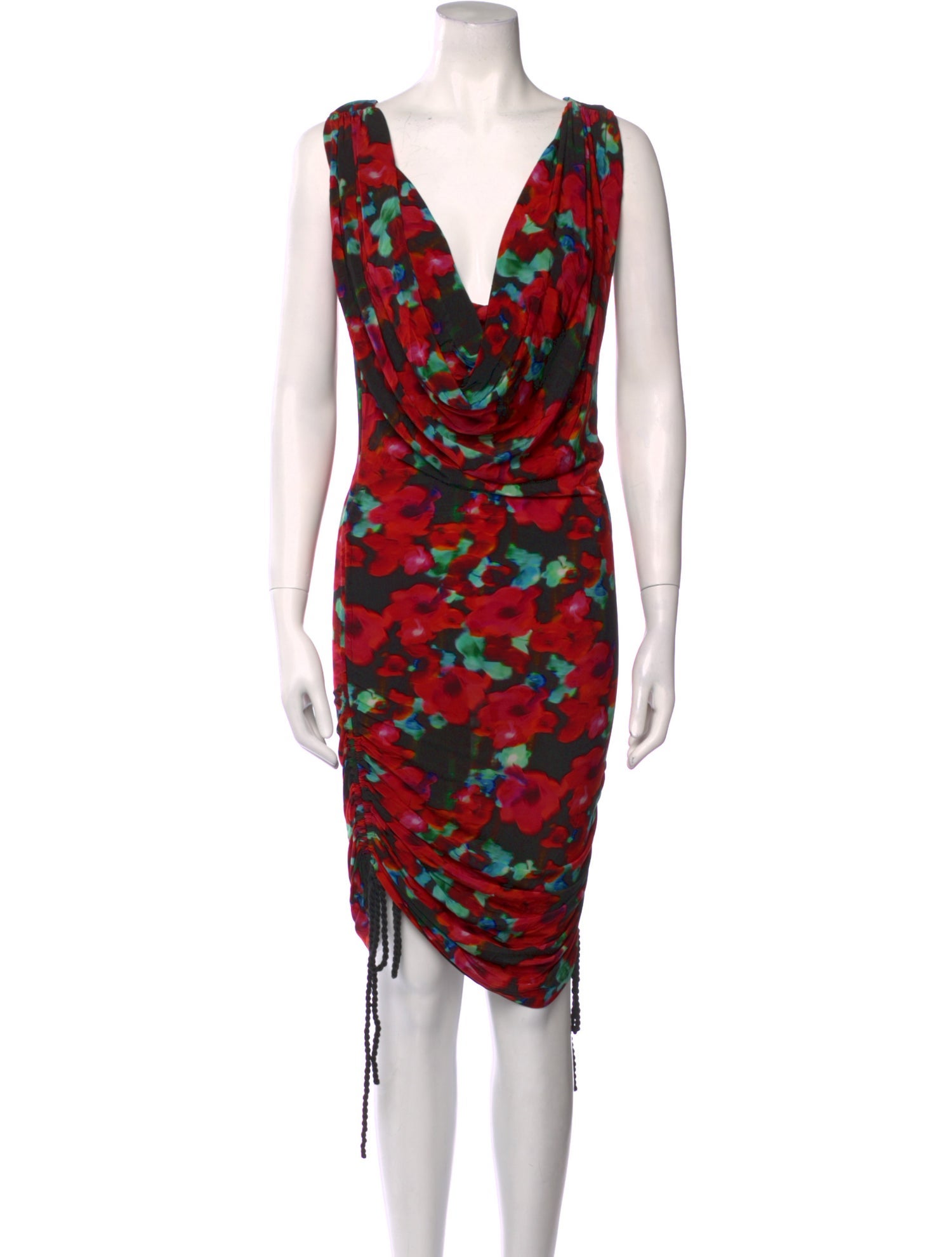 Rat & Boa Printed Knee-Length Dress