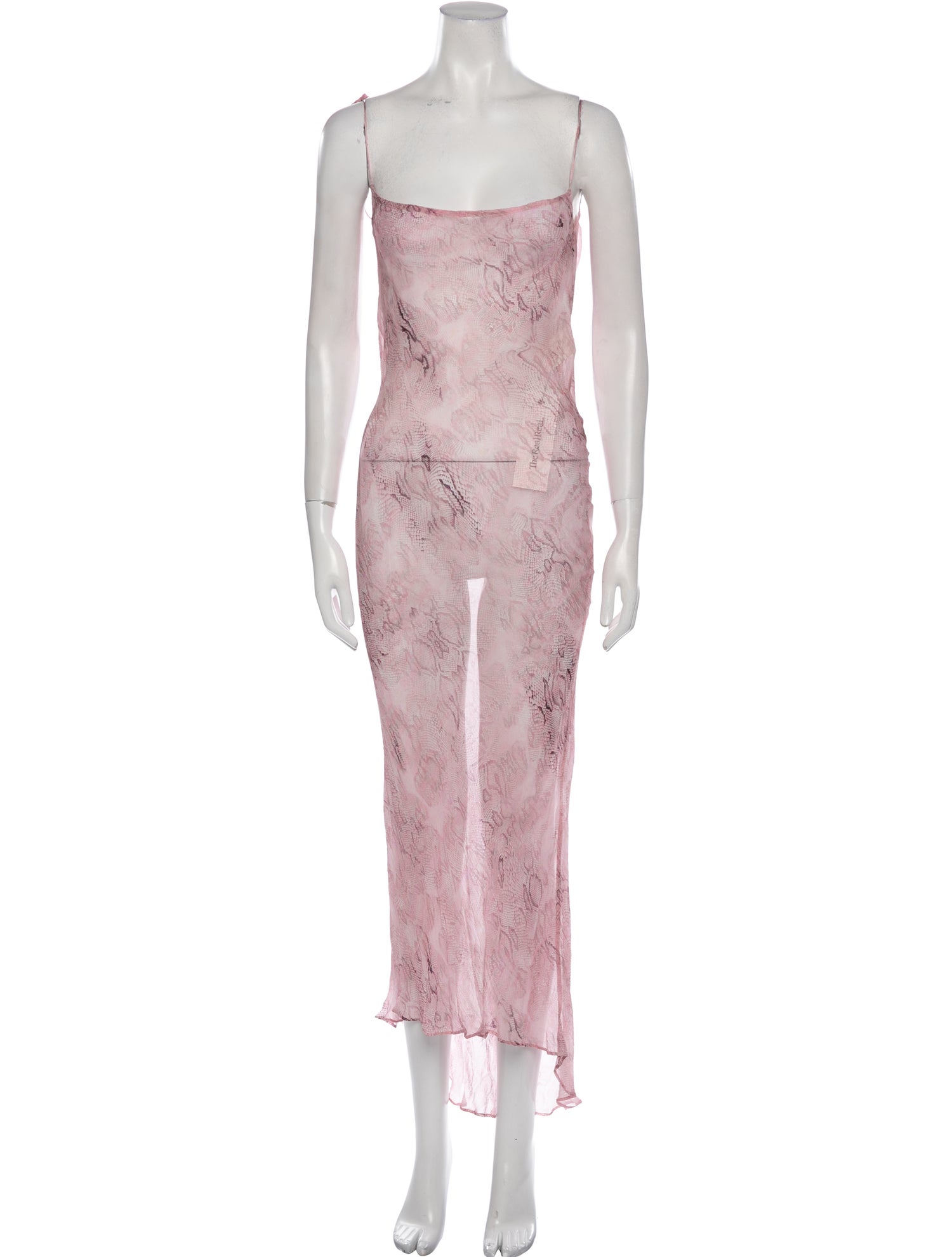 Rat & Boa Animal Print Long Dress