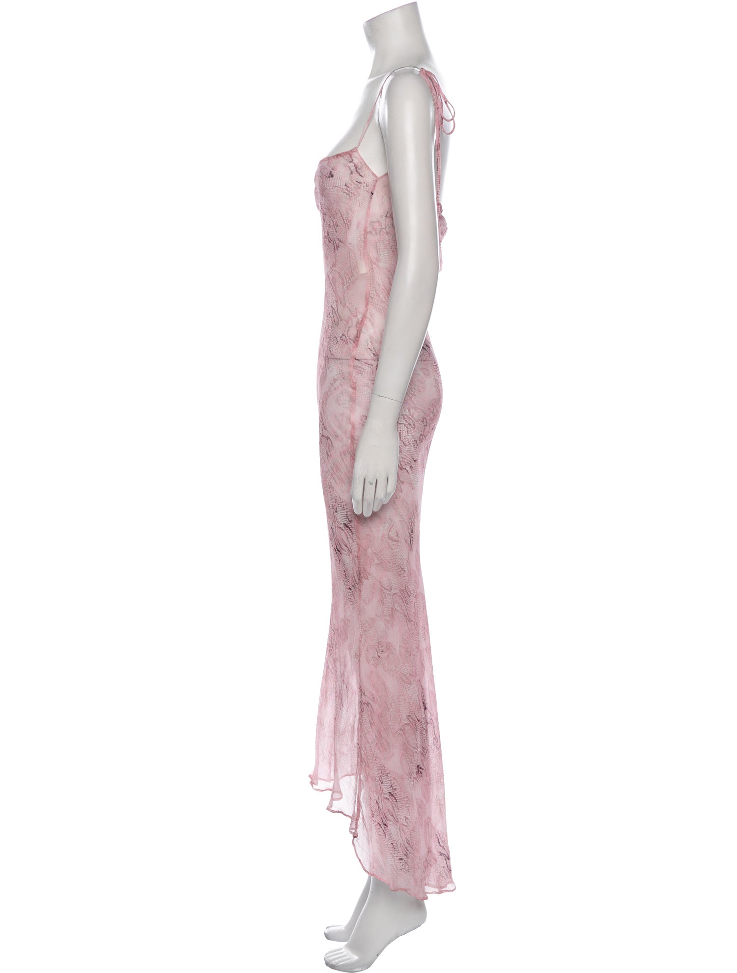 Rat & Boa Animal Print Long Dress