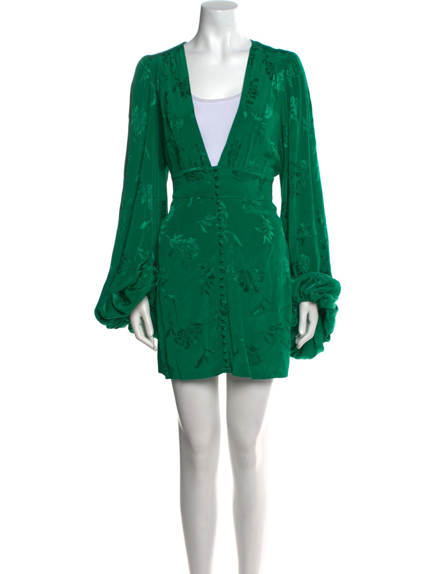 Rat & Boa Plunge Neckline Mini Dress