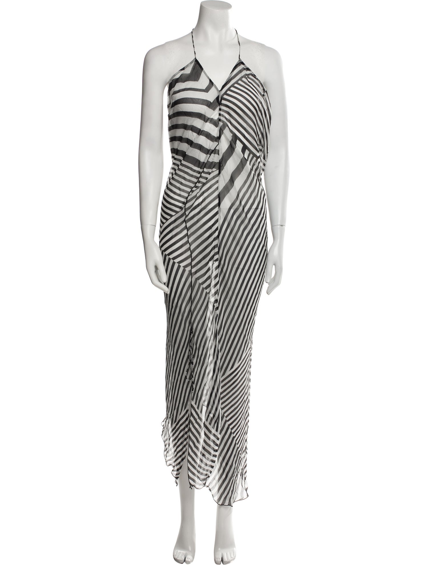 Rat & Boa Striped Long Dress w/ Tags