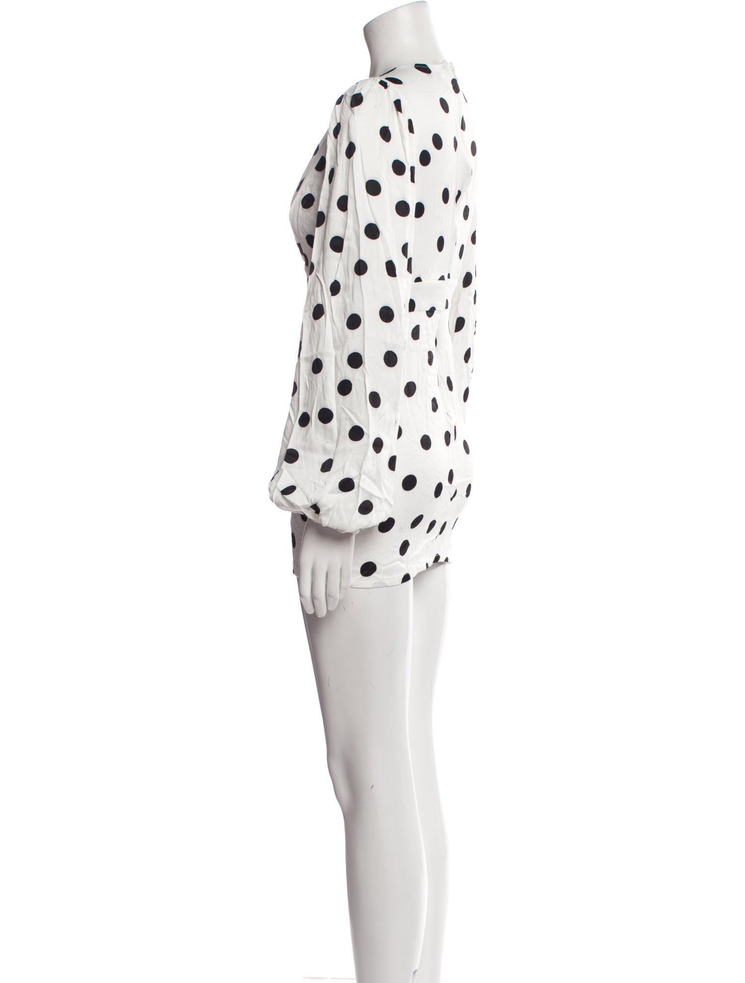 Rat & Boa Polka Dot Print Mini Dress