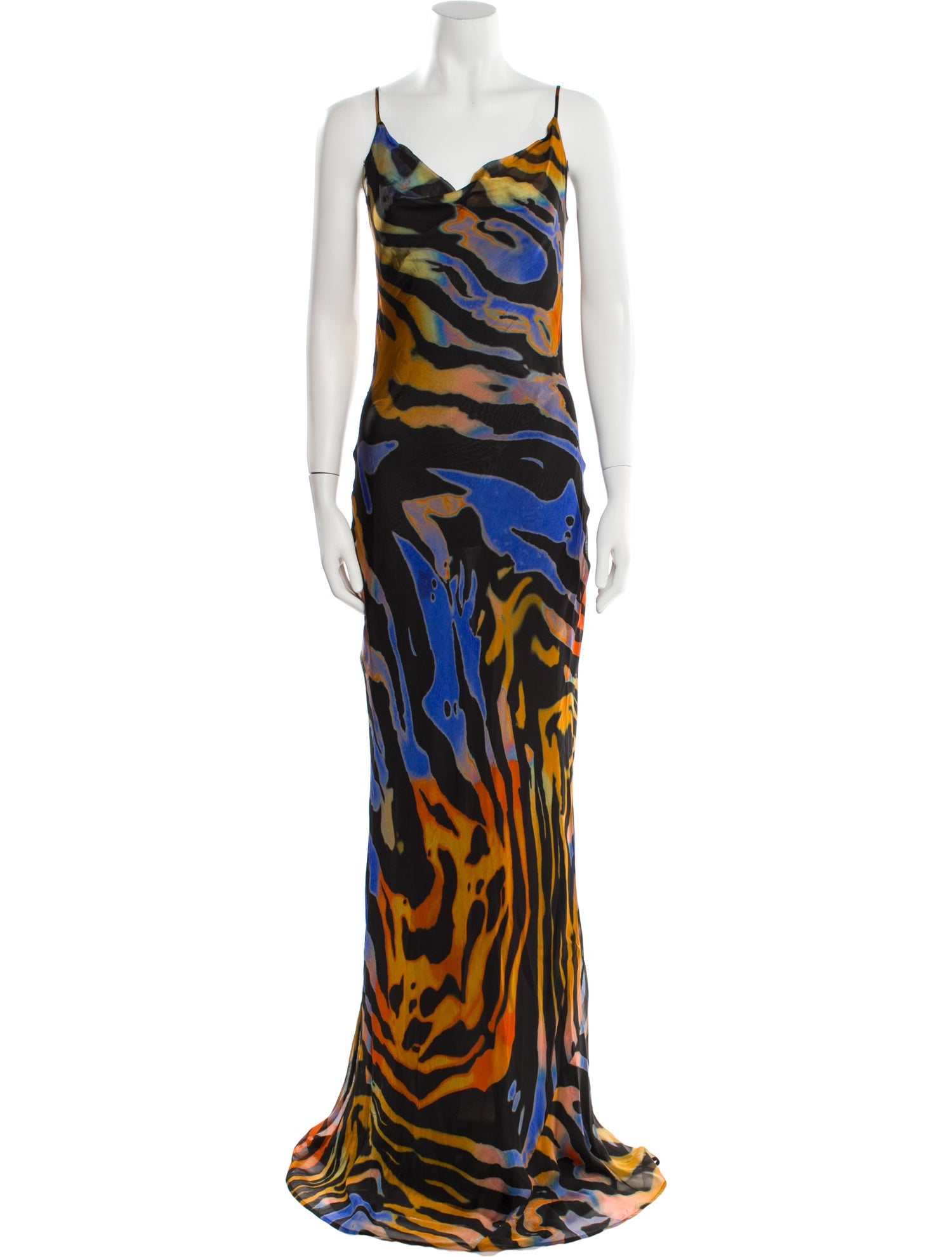 Rat & Boa Animal Print Long Dress