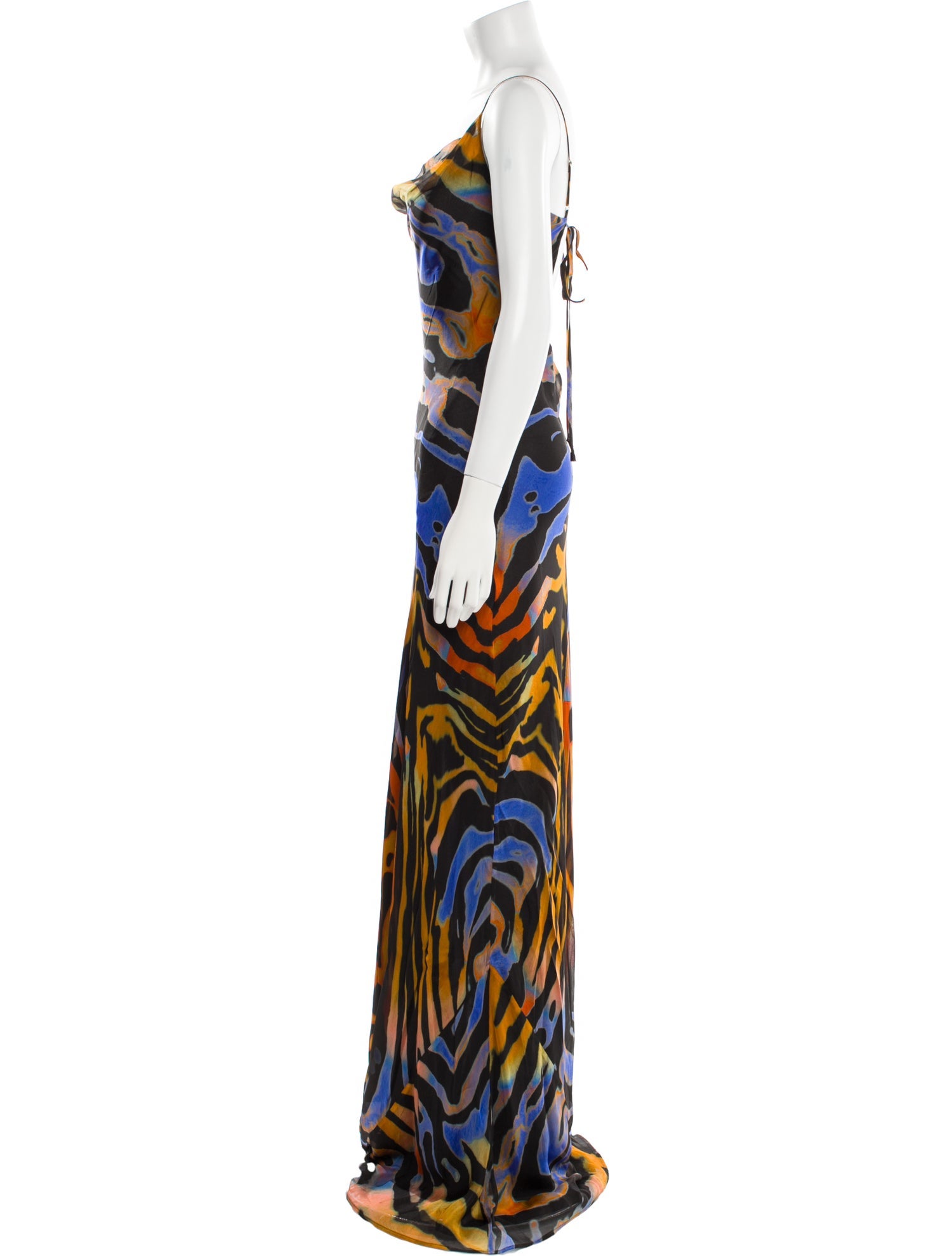Rat & Boa Animal Print Long Dress
