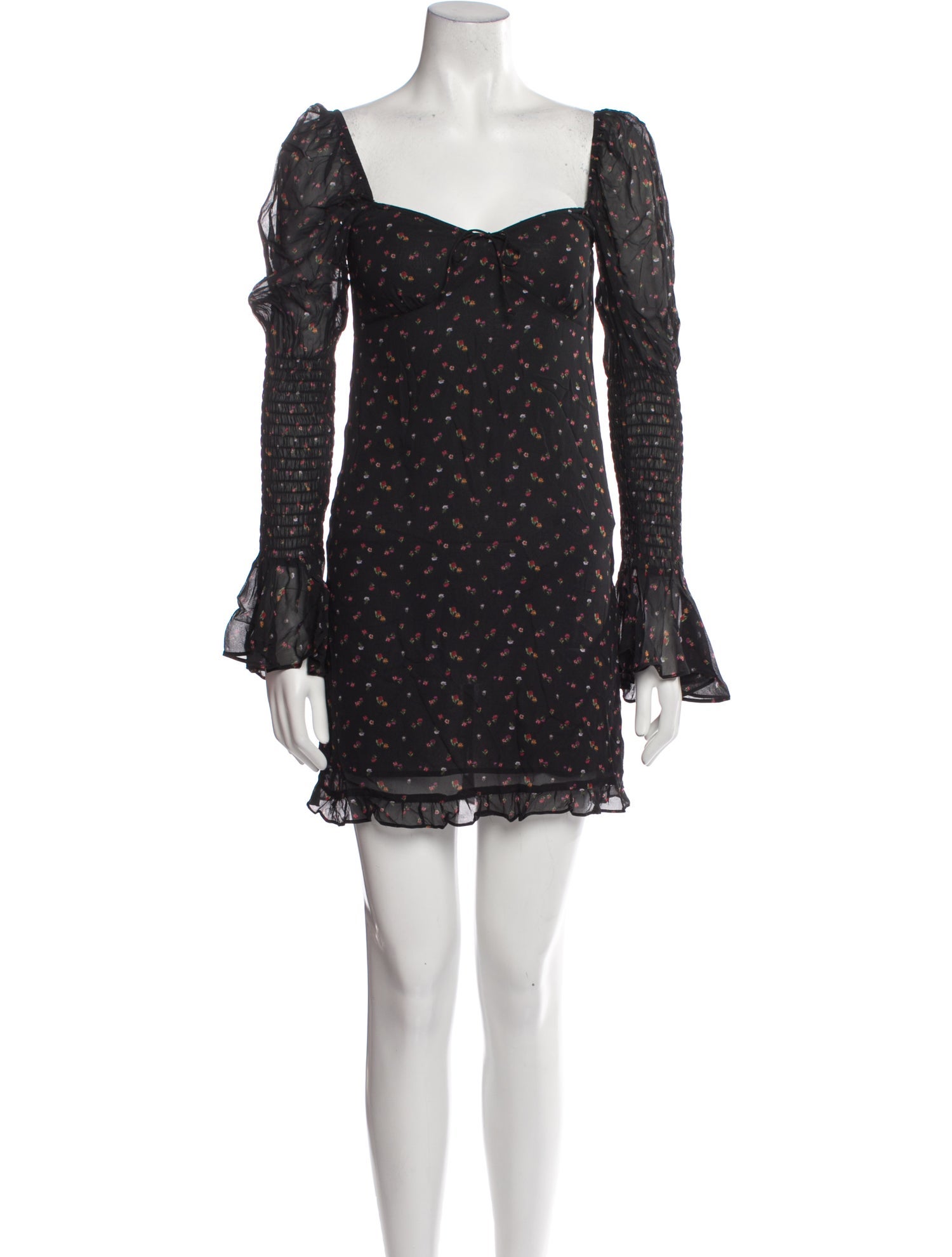 Rat & Boa Square Neckline Mini Dress