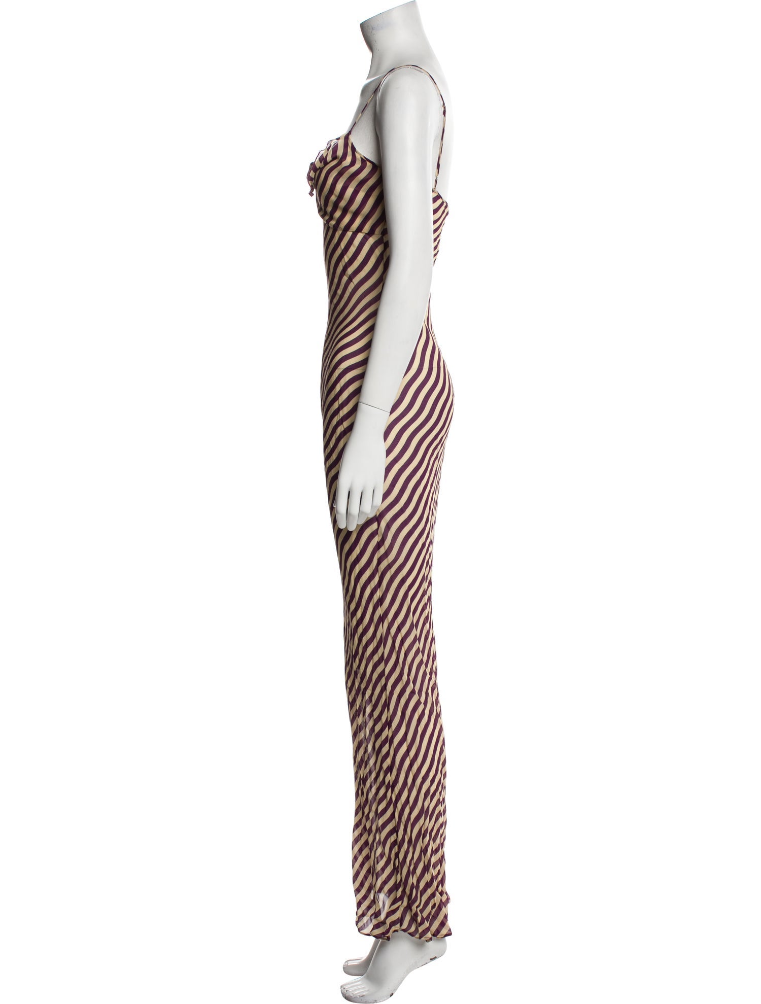 Rat & Boa Striped Long Dress