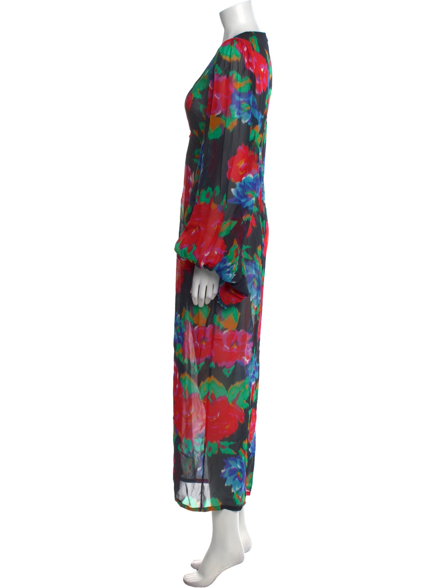 Rat & Boa Floral Print Long Dress