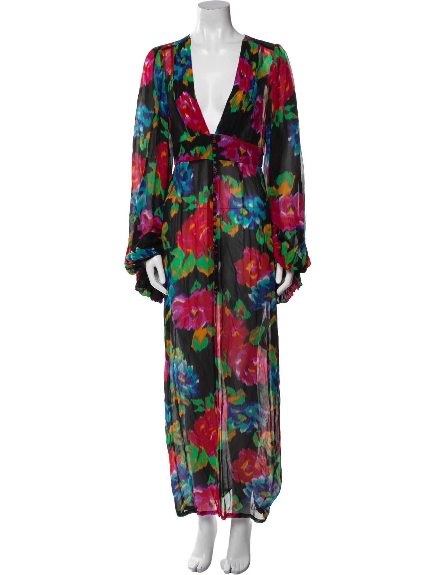 Rat & Boa Floral Print Long Dress w/ Tags