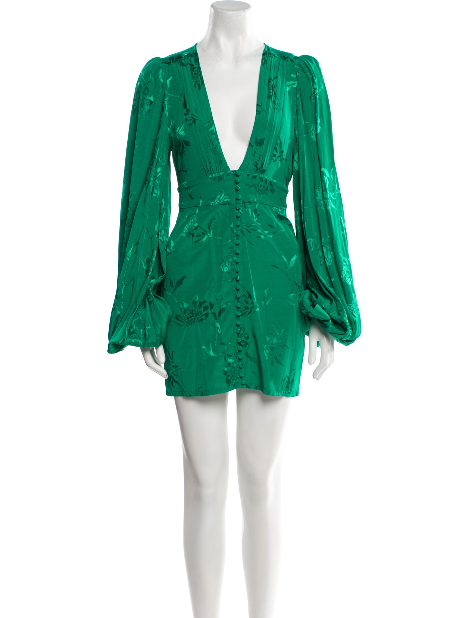 Rat & Boa V-Neck Mini Dress