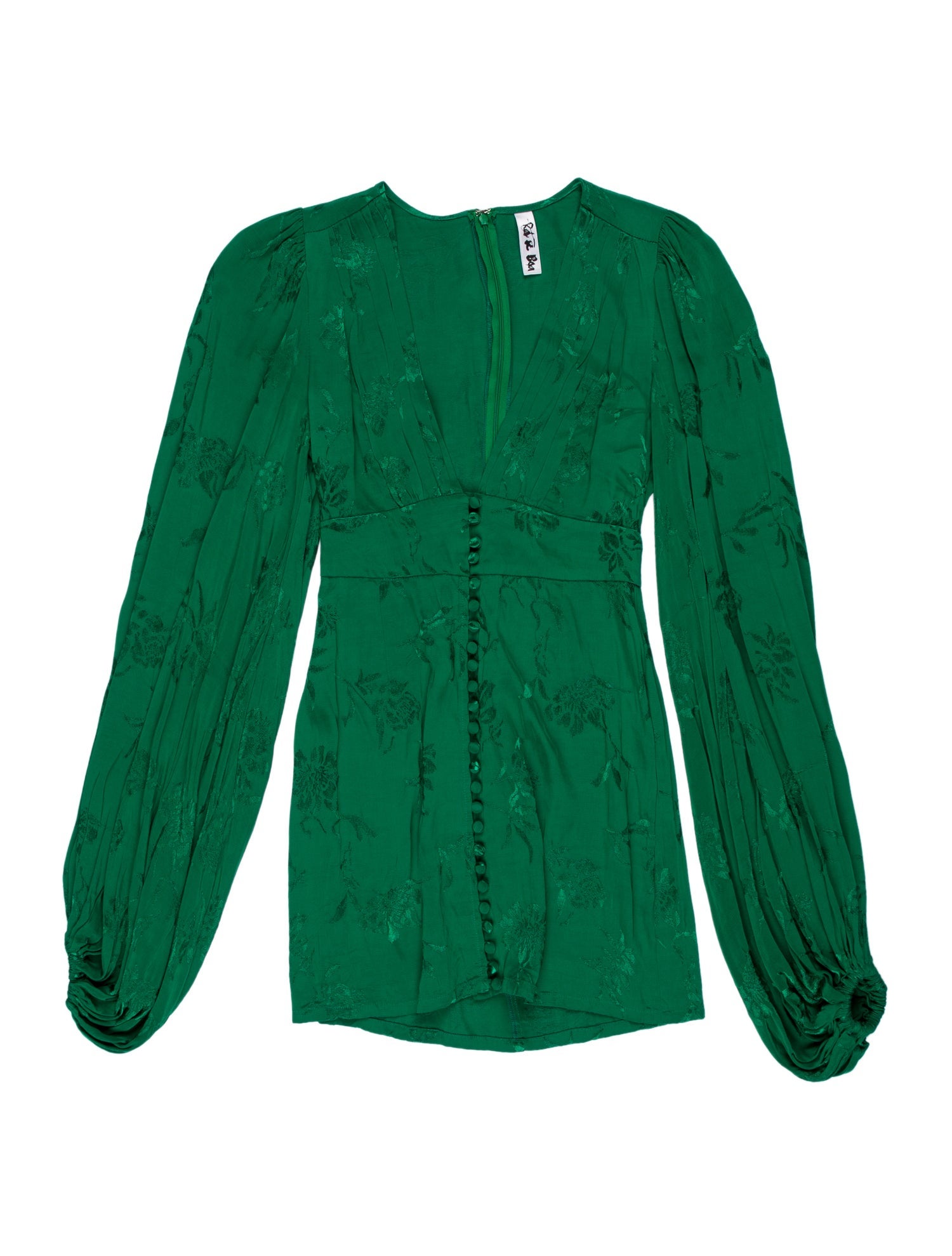 Rat & Boa V-Neck Mini Dress