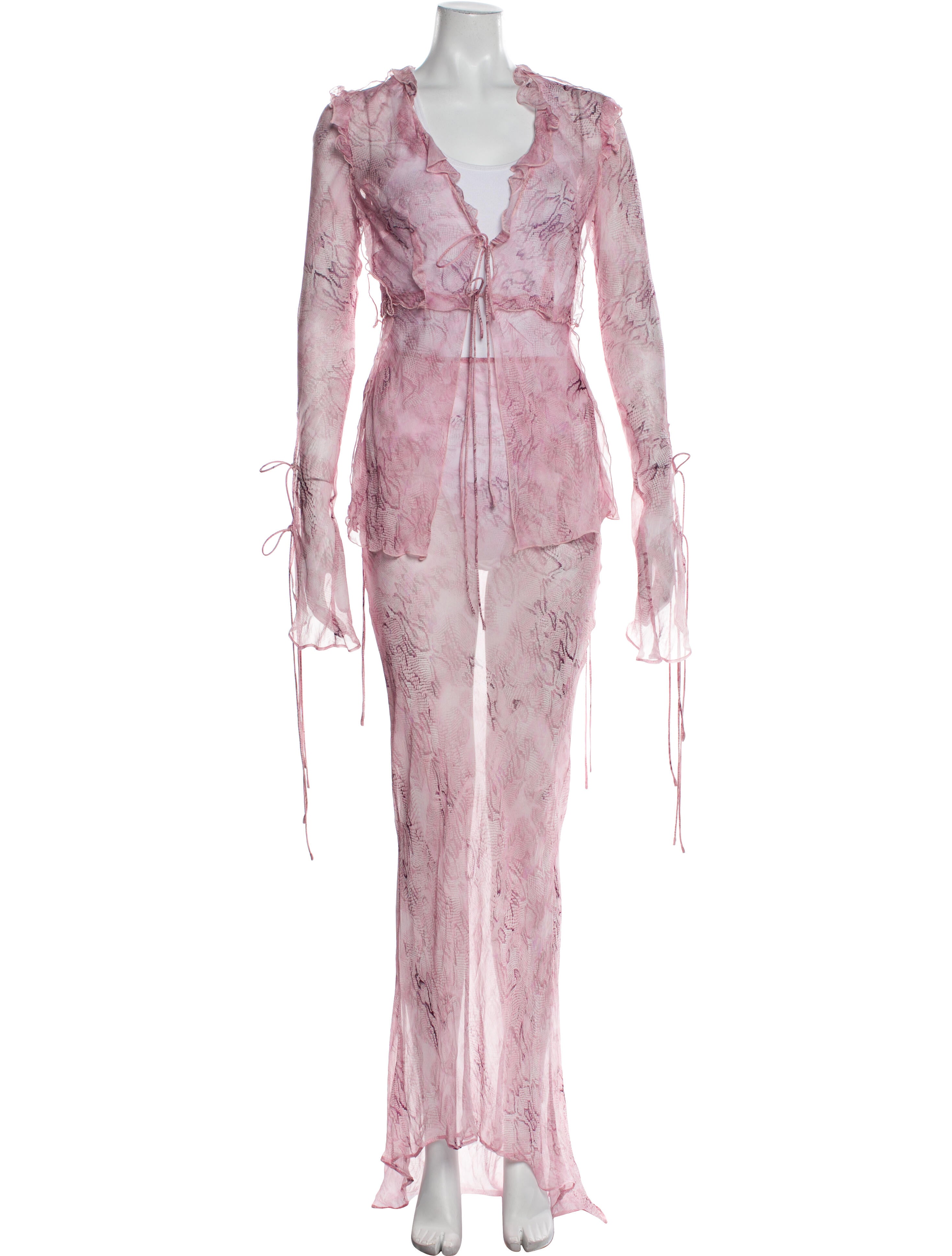 Rat & Boa Animal Print Dress Set