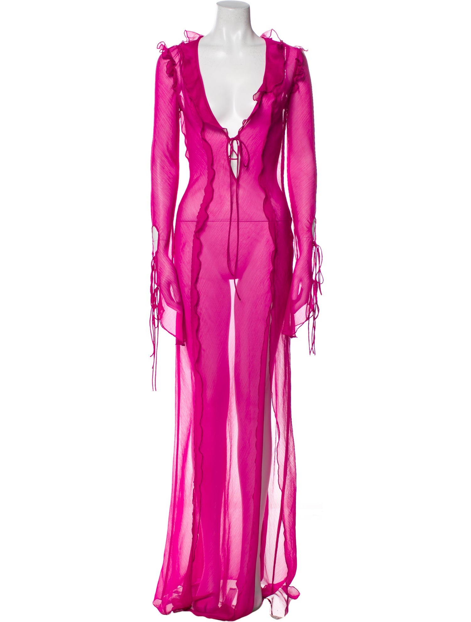 Rat & Boa V-Neck Long Dress