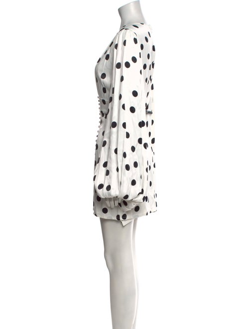 Rat & Boa Polka Dot Print Mini Dress
