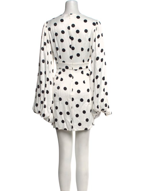 Rat & Boa Polka Dot Print Mini Dress