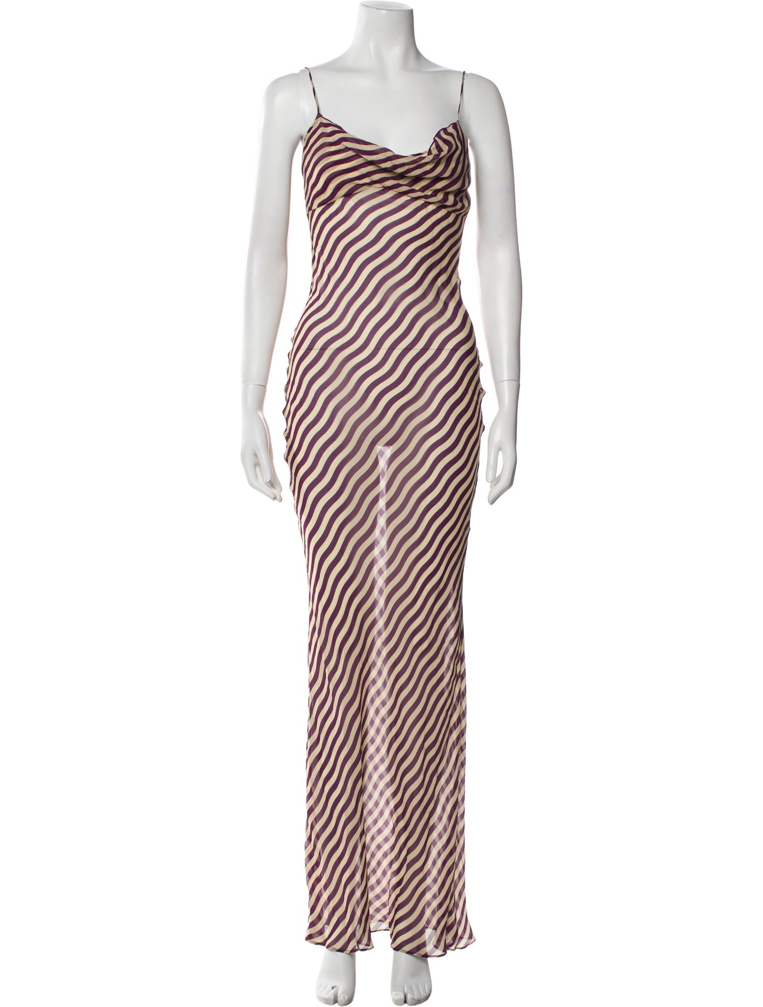 Rat & Boa Striped Long Dress