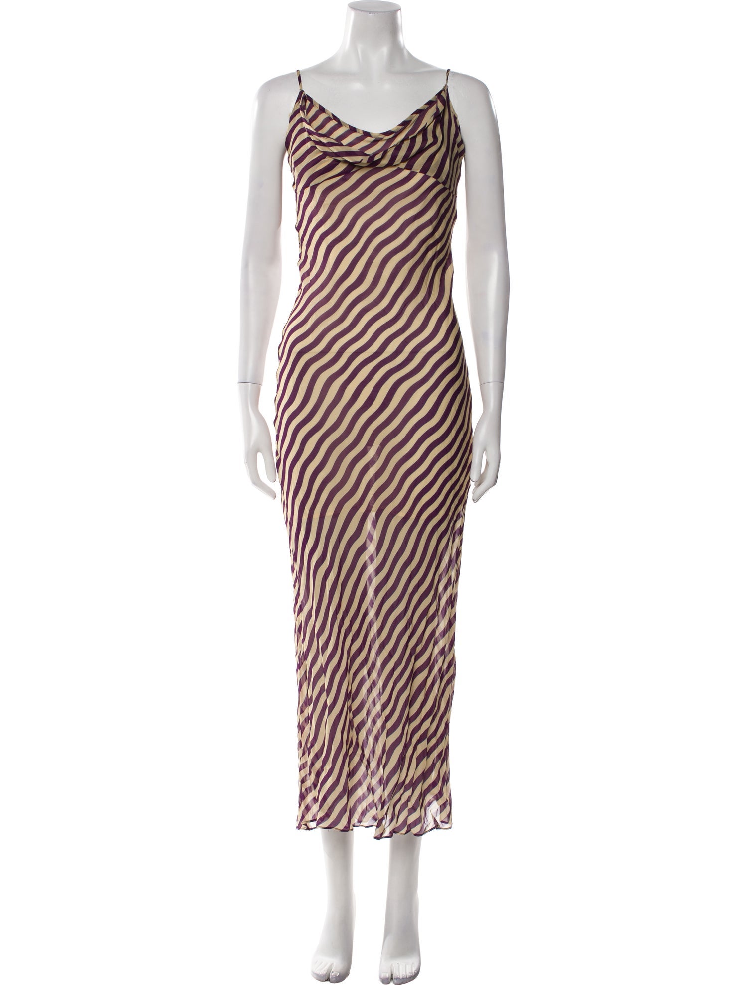 Rat & Boa Striped Long Dress