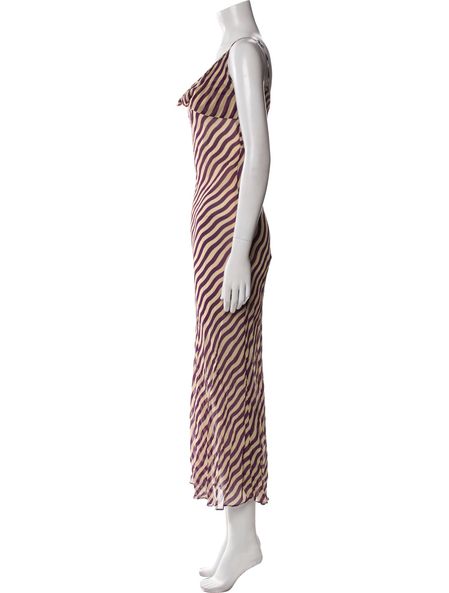 Rat & Boa Striped Long Dress