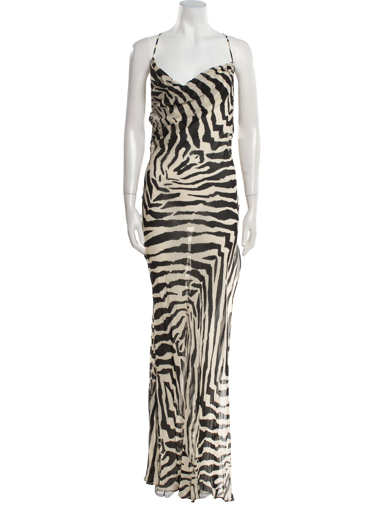Rat & Boa Animal Print Long Dress