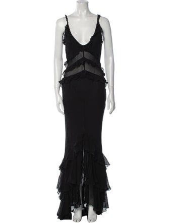 Rat & Boa V-Neck Long Dress