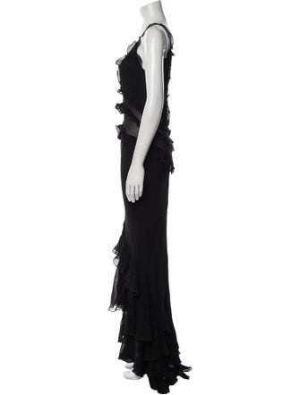 Rat & Boa V-Neck Long Dress
